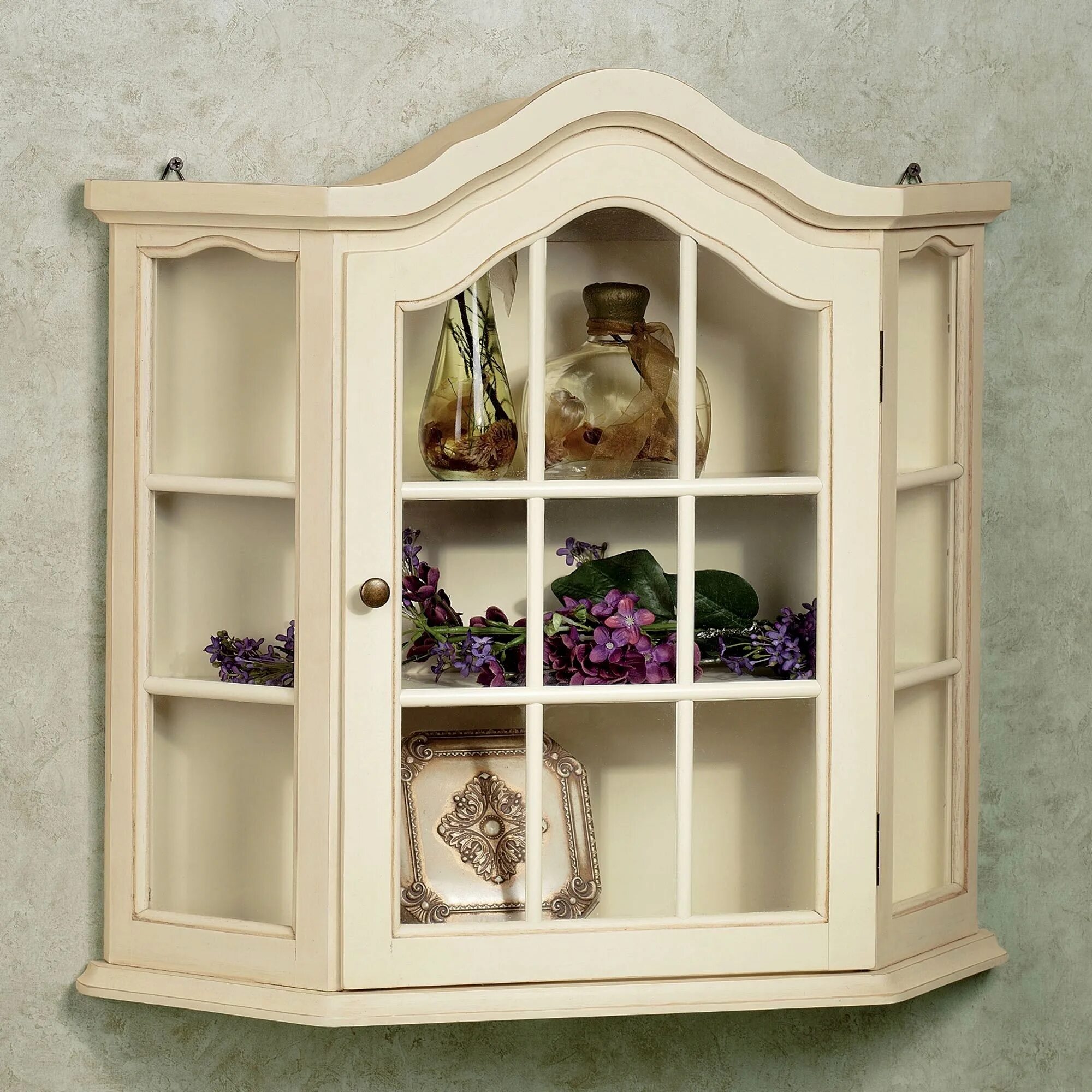 Витрина Provence Jacob Cupboard. Настенный шкафчик. Шкаф для посуды. Шкаф витрина навесной