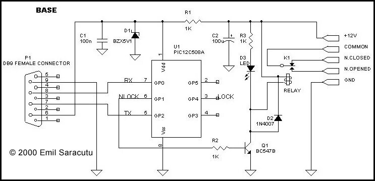 12c508a микросхема схема включения CHIP DATA