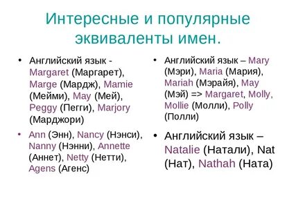 Спросить имя по английски