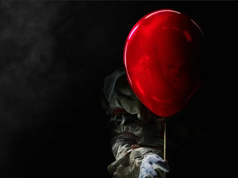 В каком году вышел оно 2. Красный шарик Пеннивайза. Оно 2017 клоун ПЕННИВАЙЗ.
