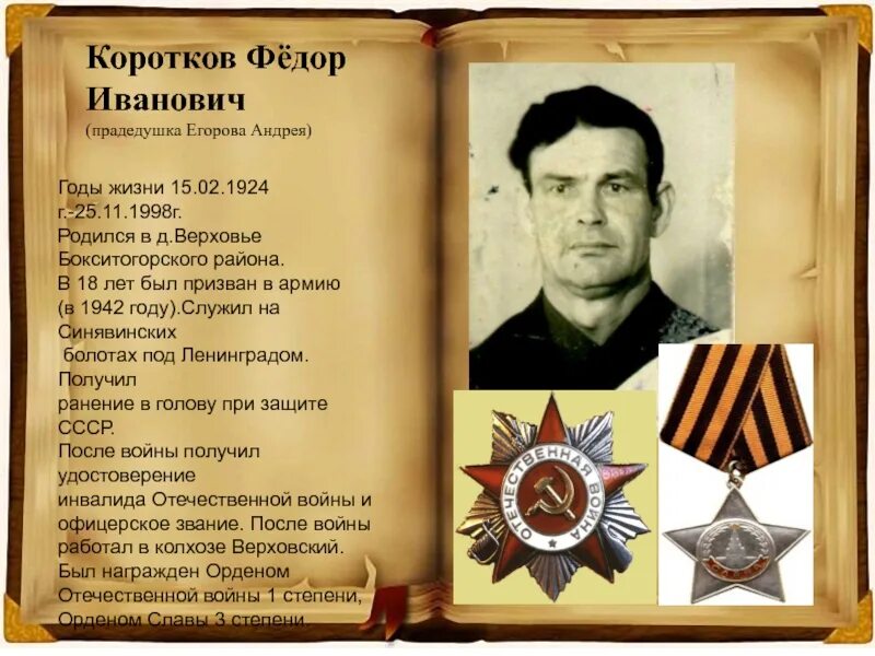 Найти родственников по фамилии воевавших в вов. Книга об участниках ВОВ. Мой прапрадедушка участник Великой Отечественной. Участники Великой Отечественной войны биография. Проект про прадеда.