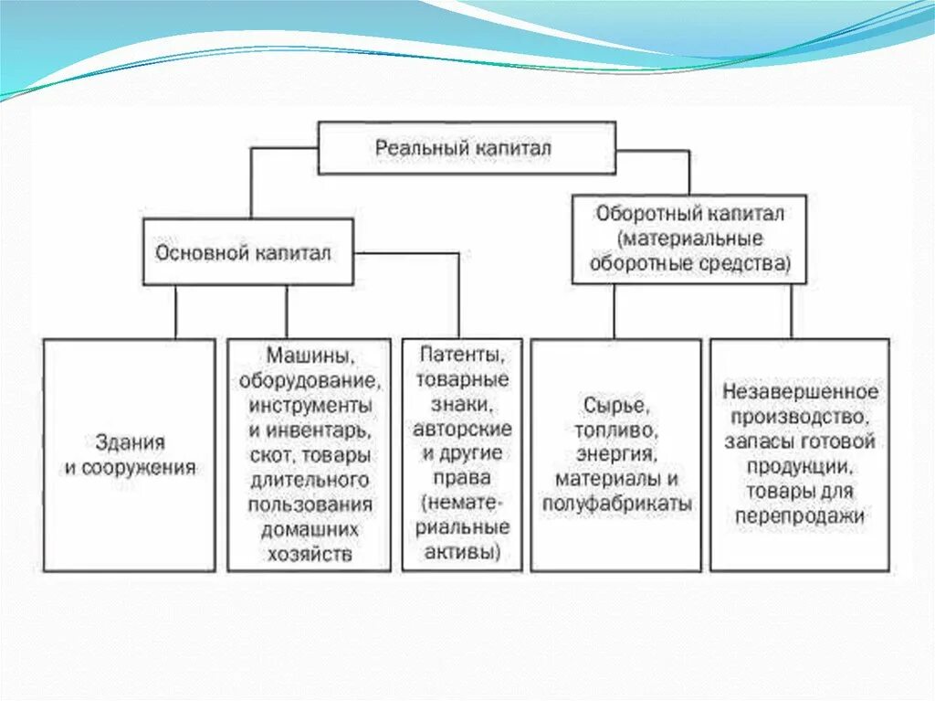 Назовите формы капитала