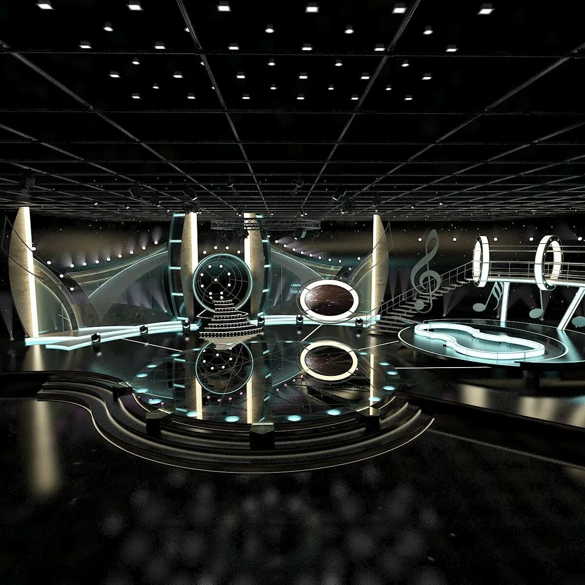 Бумажки телевизор. Jalingo студия. Интерьер сцены театра. Сценография суини тодд. Talk show studio.