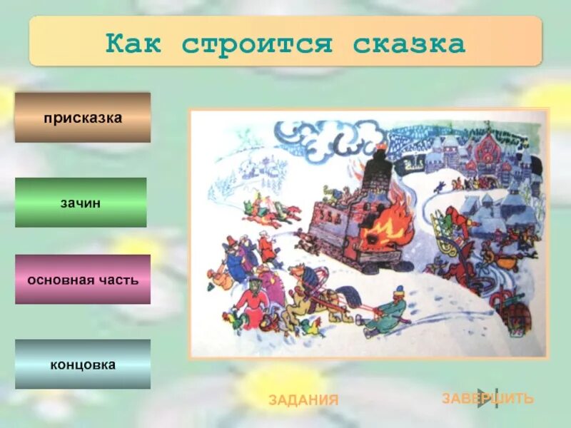 Как строится сказка