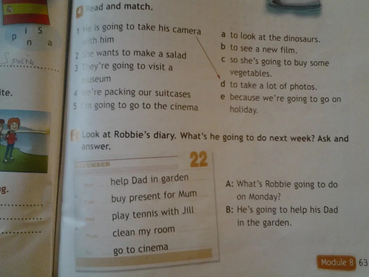 Read and Match страница 63. Bob helped his Daddy in the Garden last Summer отрицательное предложение. Read and write 3 класс c/ on Saturdays. Read and match 4 класс