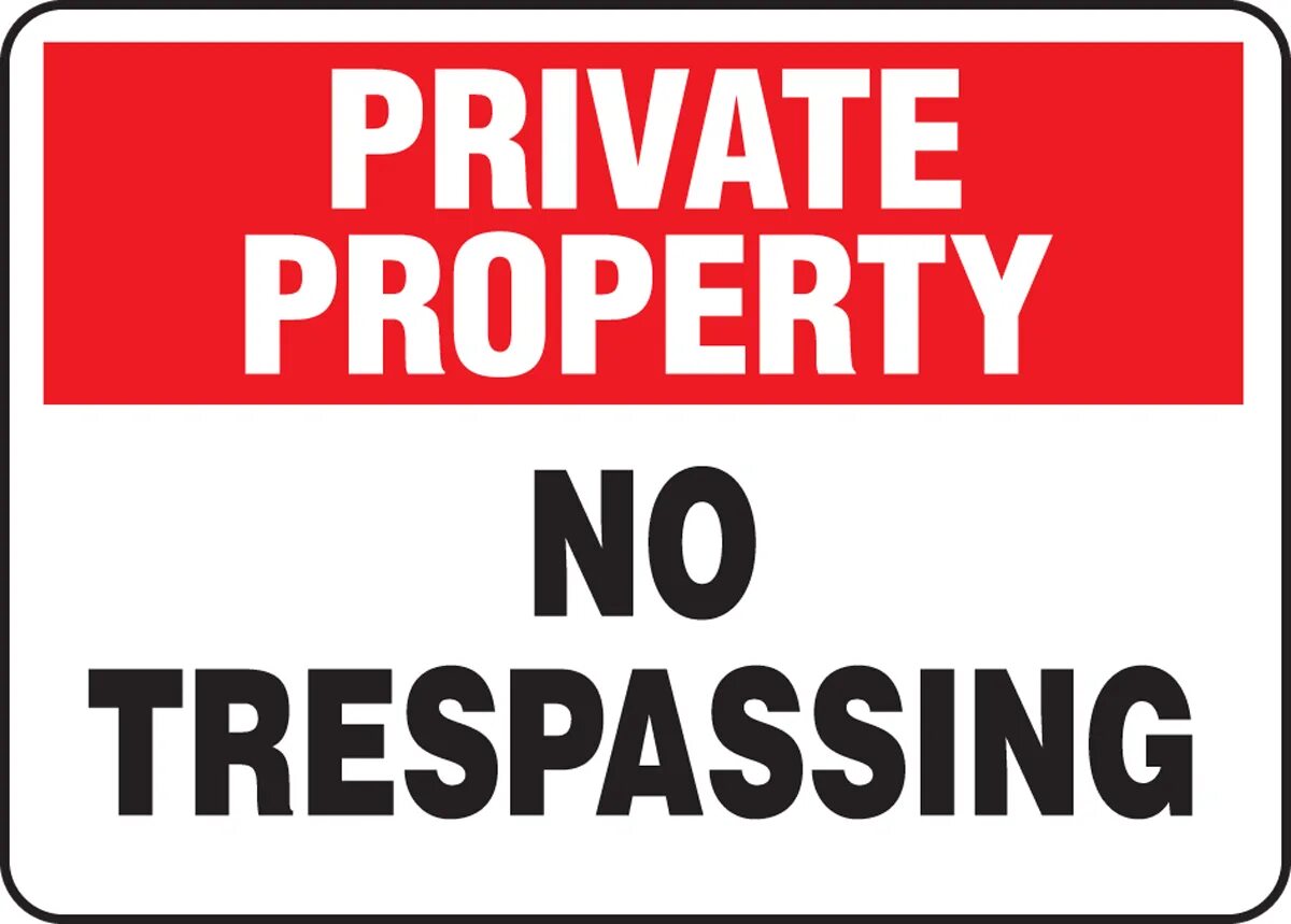 Private property. Danger sign private property. No Trespassing. Private property no Trespassing illustration Black and White.