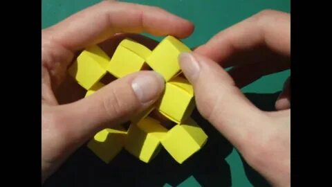 Как сделать из бумаги кубик который прыгает