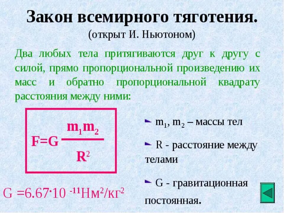 Притяжение буква. Закон Всемирного тяготения формула. Закон Всемирного тяготения формула и определение. Закон Всемирного тяготения формулировка закона. Закон Всемирного тяготения формулировка и формула.