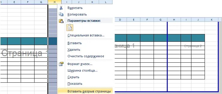 Разрыв страницы в excel. Разрыв страниц в экселе. Вставка разрыва страницы в excel. Разрыв таблицы в экселе. Граница печати в экселе