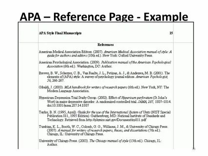 Apa style references