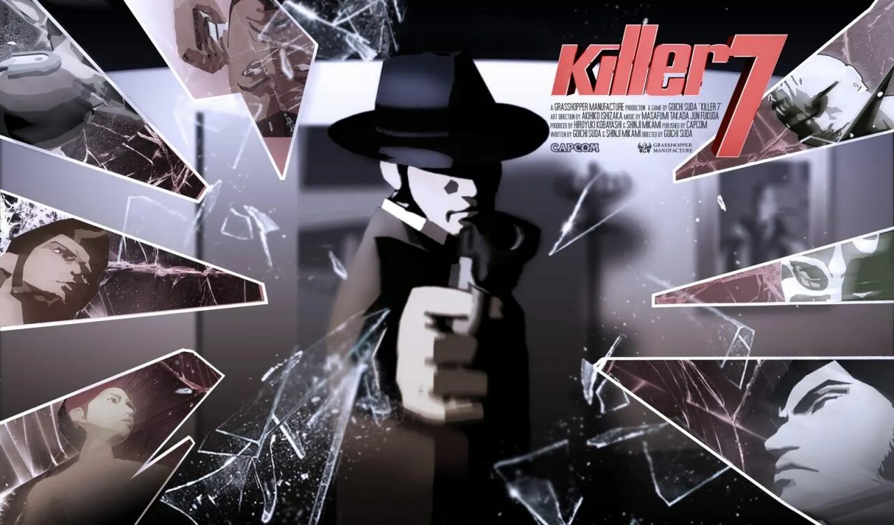 Killer7 обложка. Killer7 GAMECUBE. Killer 7 ps2. Killer7 poster. Play killer