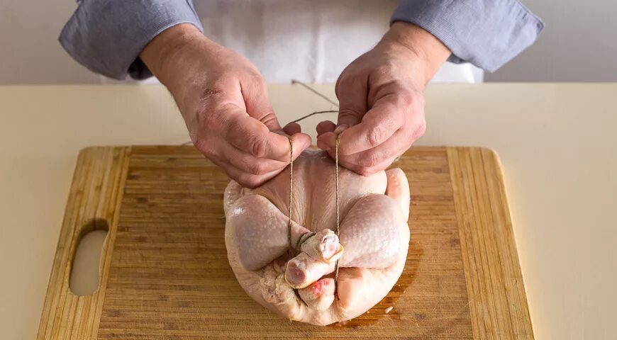 Как разрезать курицу для цыпленка