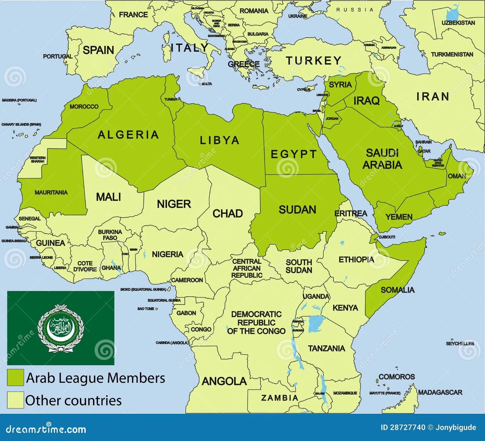 Лига арабских государств лаг на карте. Лига арабских стран на карте. Арабские страны на карте.