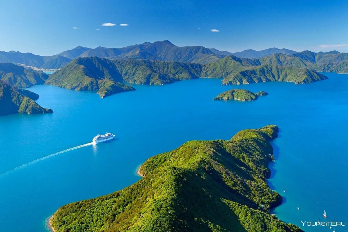 Новозеландия. Новая Зеландия (New Zealand). Marlborough Sounds Марлборо. Мальборо новая Зеландия. New zealand two islands