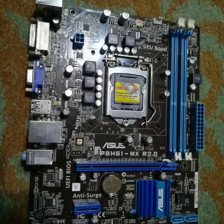 Плата asus p8h61 mx