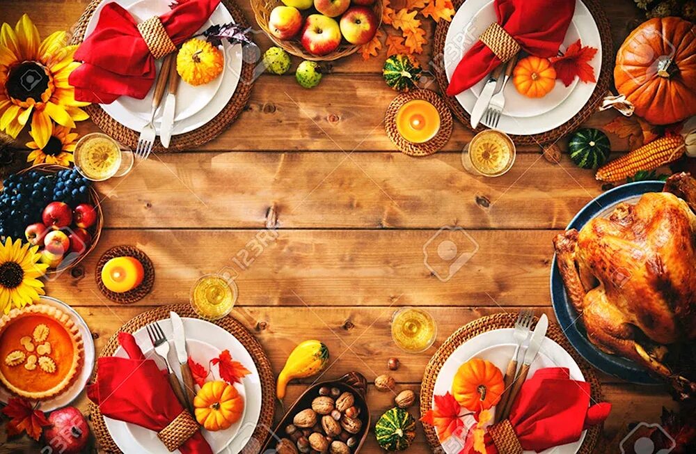 День благодарения. Праздничный стол. Happy thanksgiving. Американская индейка на день благодарения. Что говорят на день благодарения.