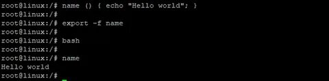 Linux export