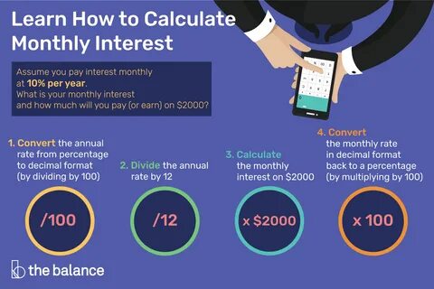 How To Calculate Monthly Interest.