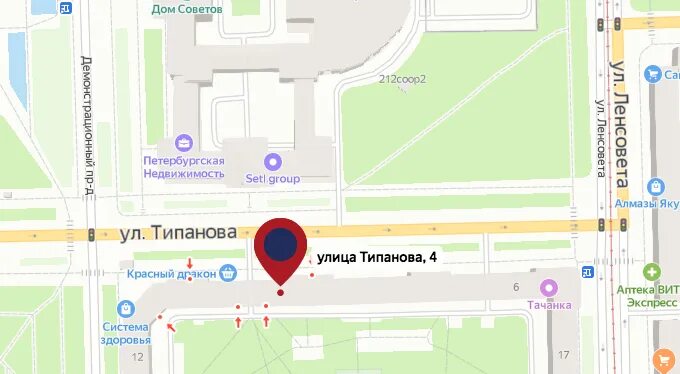 Санкт-Петербург, ул. Типанова, 29. Улица Типанова 29 Санкт-Петербург. Аптека ул. Типанова, 3. Улица Типанова 29 на карте СПБ. Паспортный стол типанова