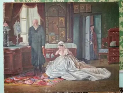 Картина журавлева перед венцом