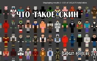 Что означает скину