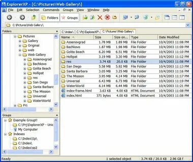 Go to folder