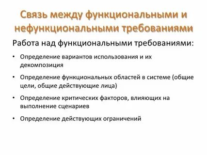 Функциональные и нефункциональные требования
