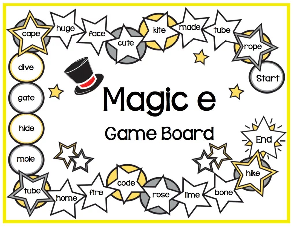 Game e made. Чтение Magic e. Magic e boardgame. Magic e for Kids. Magic e Vowels.