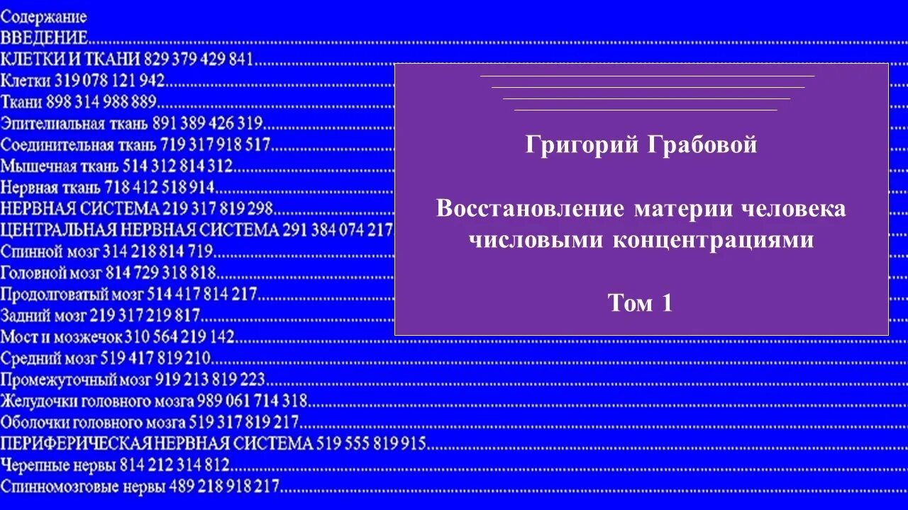 Коды Грабового. Грабовой числовые коды. Цифровые коды здоровья.