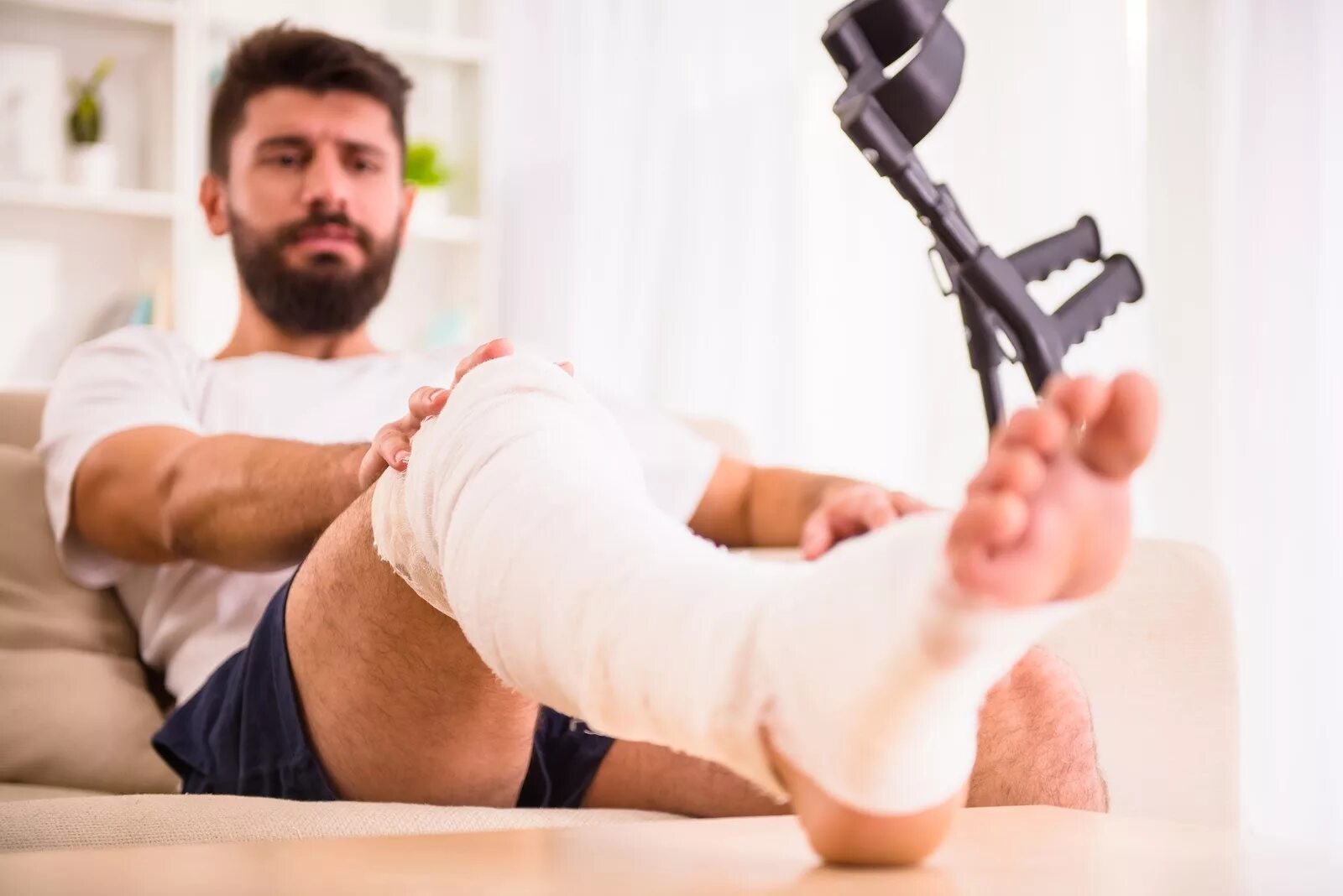 Injured man