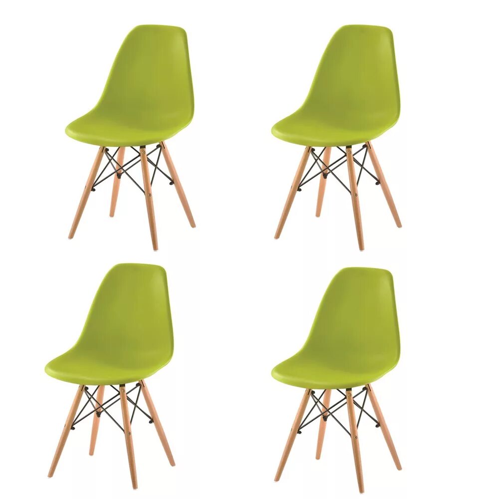 Стул 4 шт. Стул tomy eames. стул eames (yne71p), зеленый. стул eames ral1001. стул xrf-033-ag green.