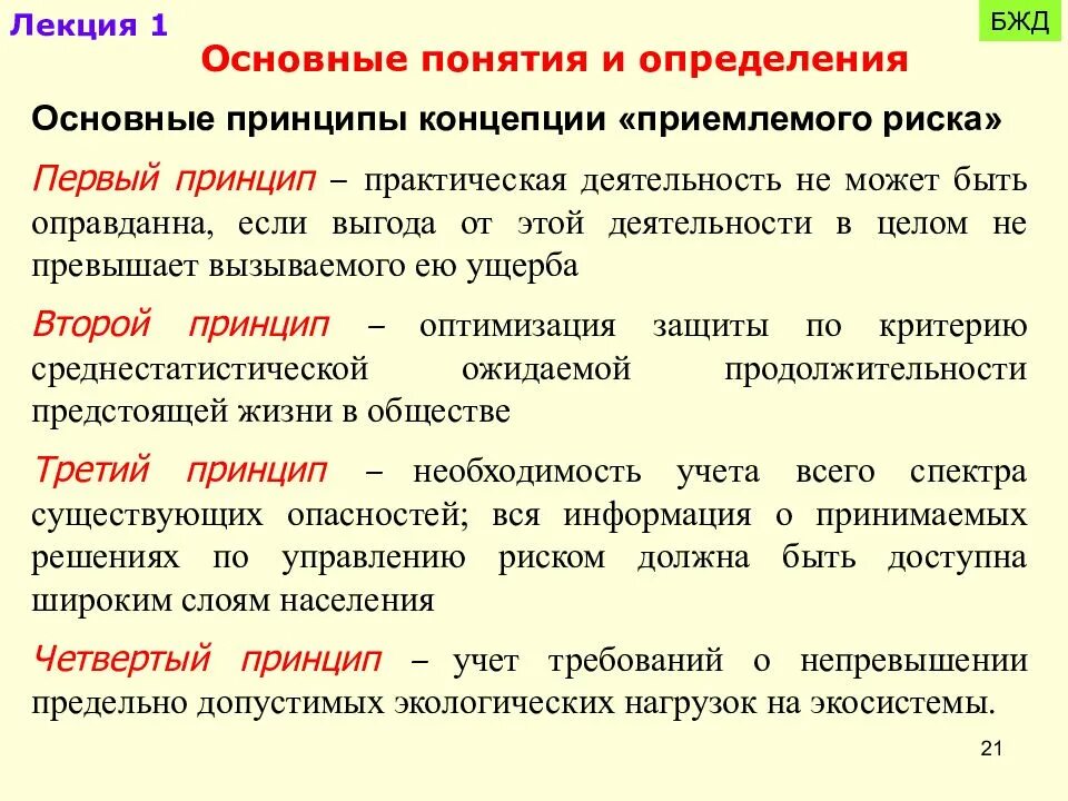 Дать определение бжд. Понятие бжд. бжд лекции. основные понятия риска бжд. понятие минимального риска бжд.
