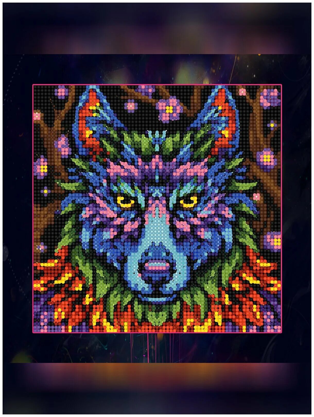 Алмазный ряд мозаика. Волк мозаика. Мозаика яркий волк. Алмазная мозаика "волк". Алмазная вышивка волки.