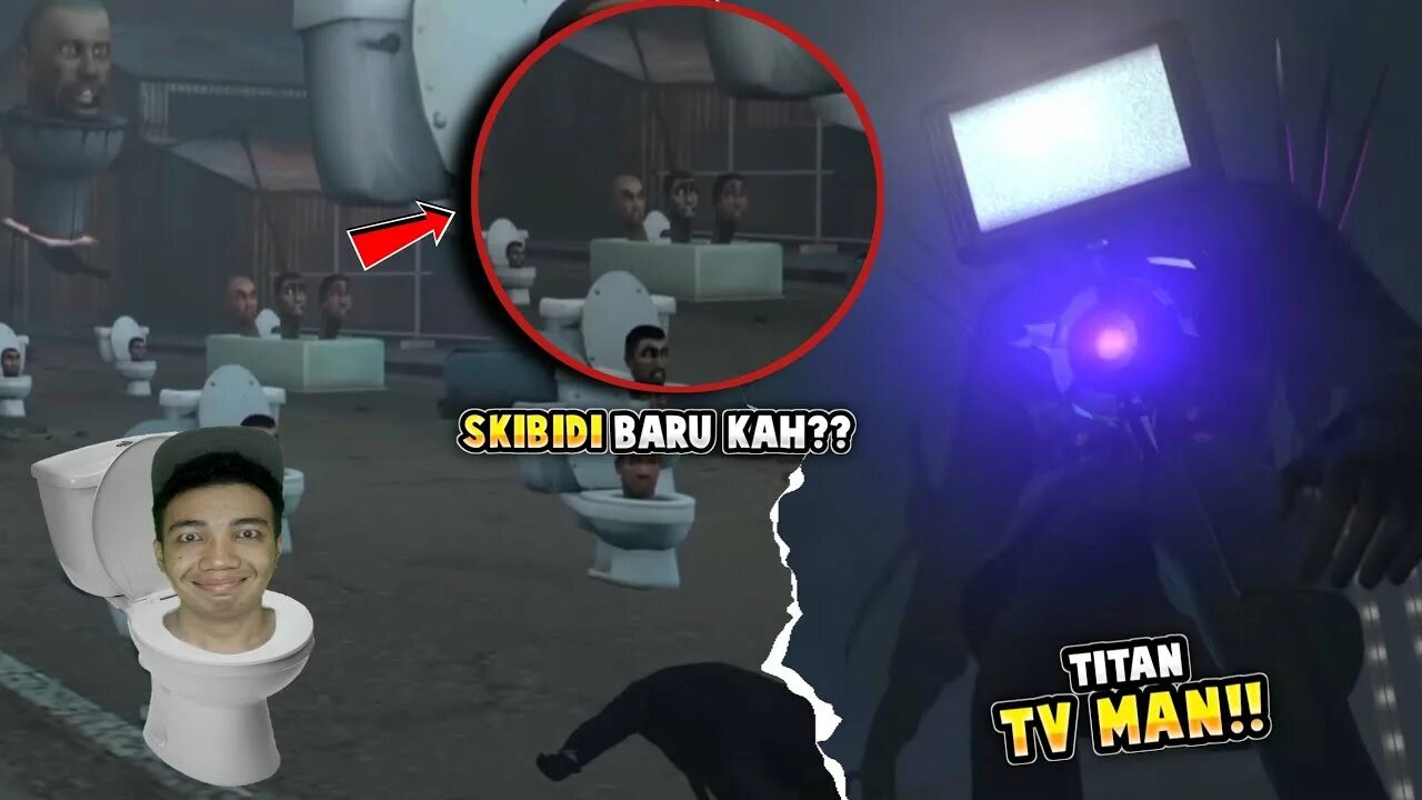 Infected titan tv man
