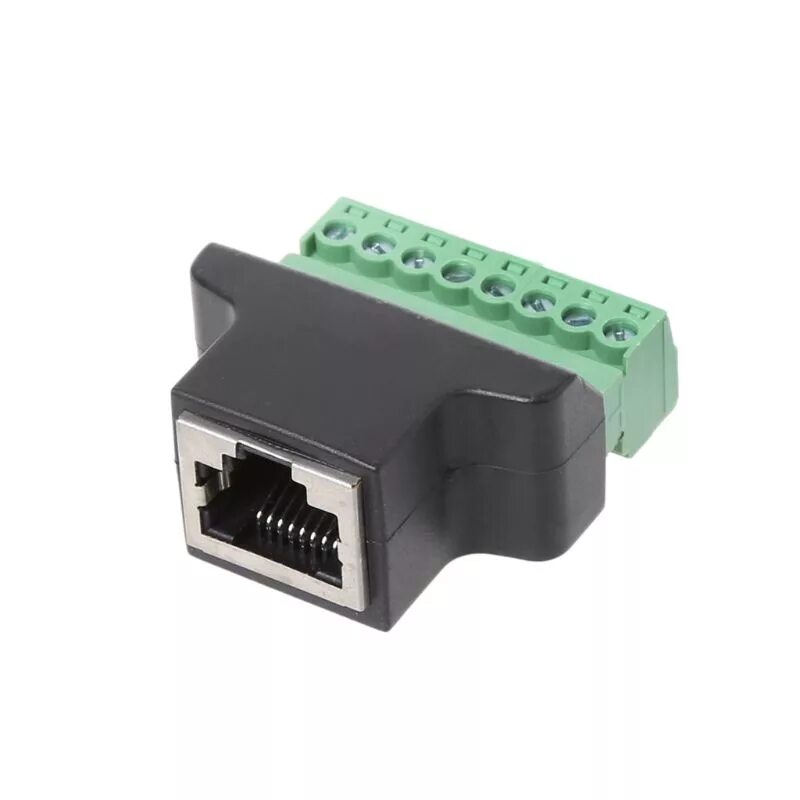 Ethernet терминал. Адаптер rj45 - 8 pin терминал. винтовой терминальный адаптер rj45. rj45 адаптер-удлинитель, rj-45 8p8c f/f. соединитель rg45 мама.