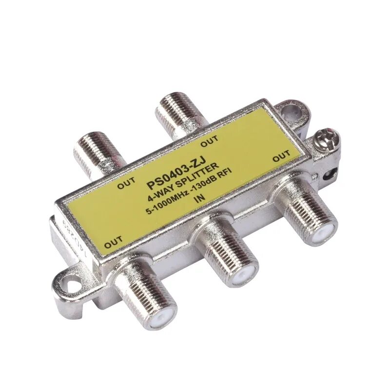 Телевизионный сплиттер 4 way 5-1000. PROCONNECT Splitter (делитель) на 2tv 5-1000mhz, 05-6021. Разветвитель сигнала 50 ом, 0-1000 МГЦ. Сплиттер для спутникового ТВ на 5 выходов. Разветвитель 1 вход 2 выхода