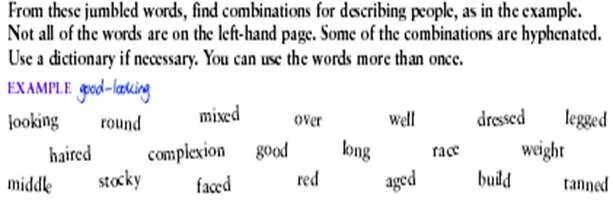Make as many word combinations as possible. Make as many word combinations as possible