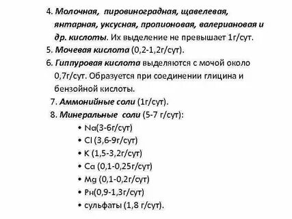 Кислота в моче