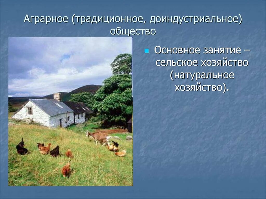 В доиндустриальном обществе основную. Доиндустриальное аграрное общество это. Традиционное аграрное доиндустриальное общество. Аграрное традиционное хозяйство. Основное занятие - сельское хозяйство.