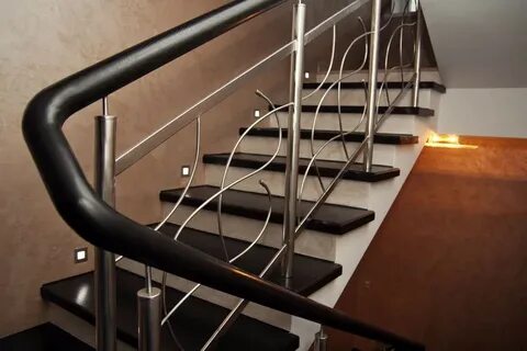 Перила из нержавейки для лестниц фото