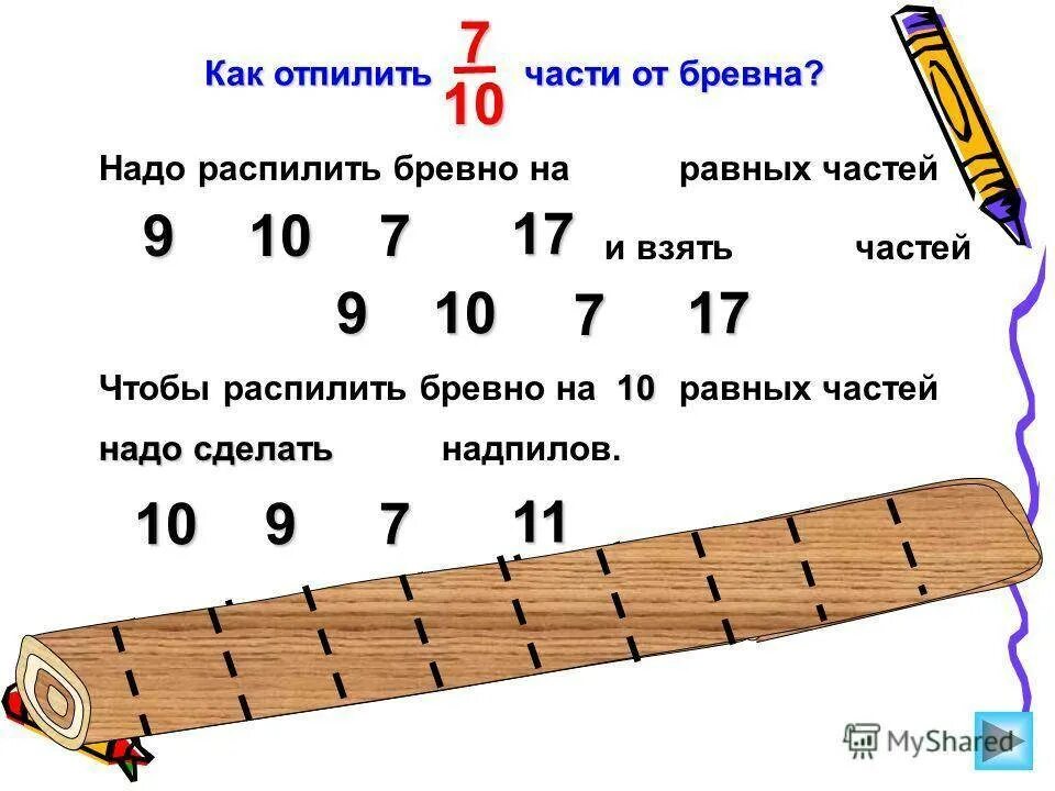 Бревно надо распилить на 10 частей. Бревно 10 м надо распилить. Длина бревна 10 метров. Бревно длиной 10 м распилить на 10 равных частей.