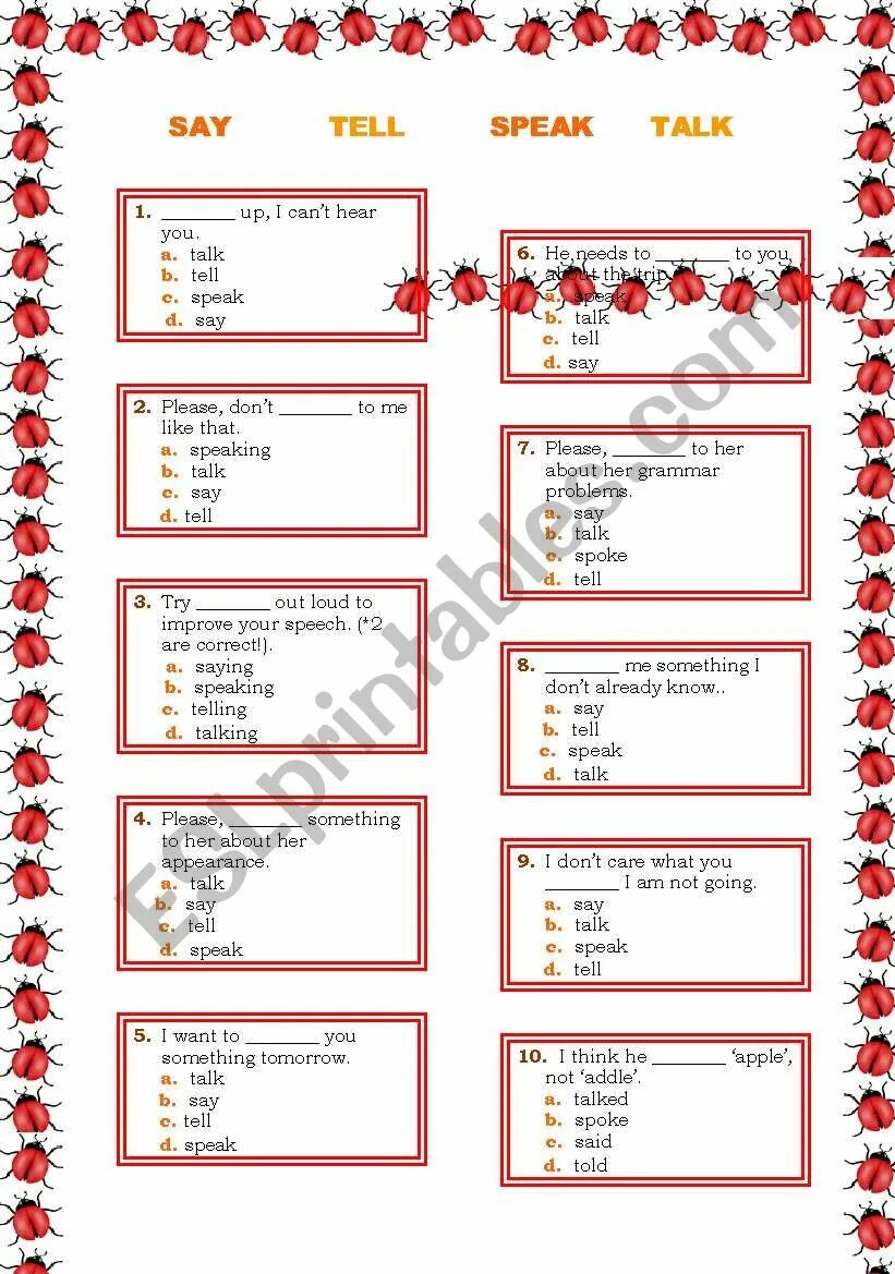 Speak and talk text. Say tell speak talk worksheets. tell say speak talk разница. say tell speak talk упражнения. speak say tell worksheets.