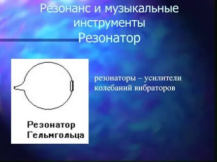 Примеры резонаторов
