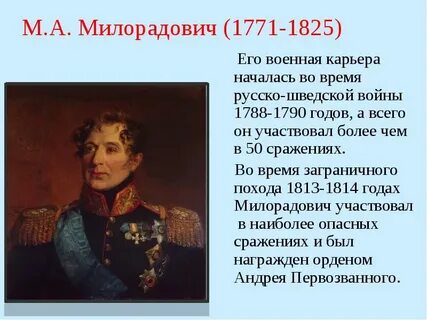 Доклад герои 1812 года