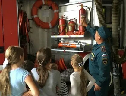 Экскурсия на пожарную станцию для детей