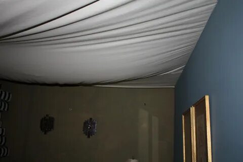 Какую ткань потолок