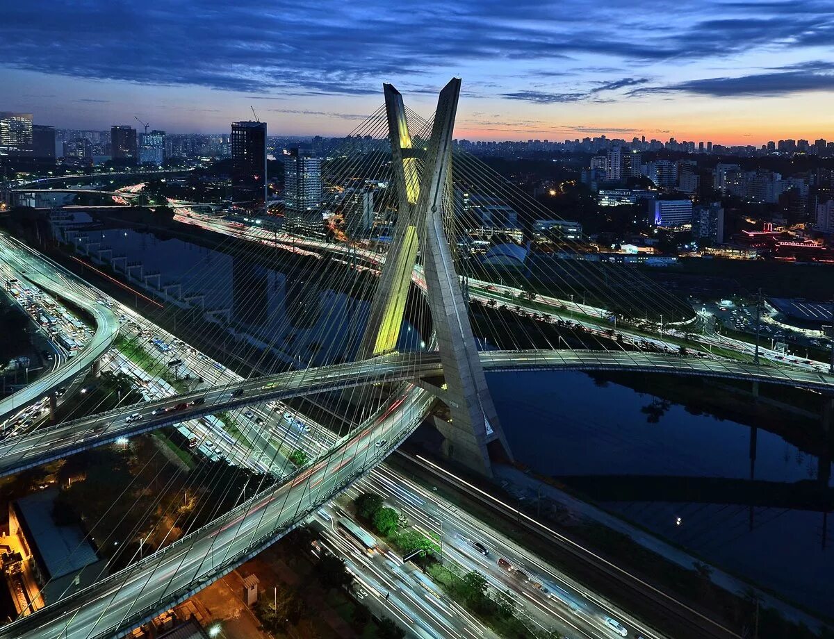 Самые крупные города бразилии. Мост Октавио Фриас де Оливейра. Бразилия мост Октавио Фриас. Сан Пауло. Октавио Фриас де Оливейра (Сан-Паулу, Бразилия).