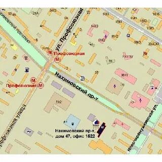 Профсоюзная на карте москвы