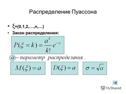 Показательное распределение пуассона