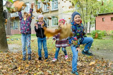 Фотосессия в детском саду на улице